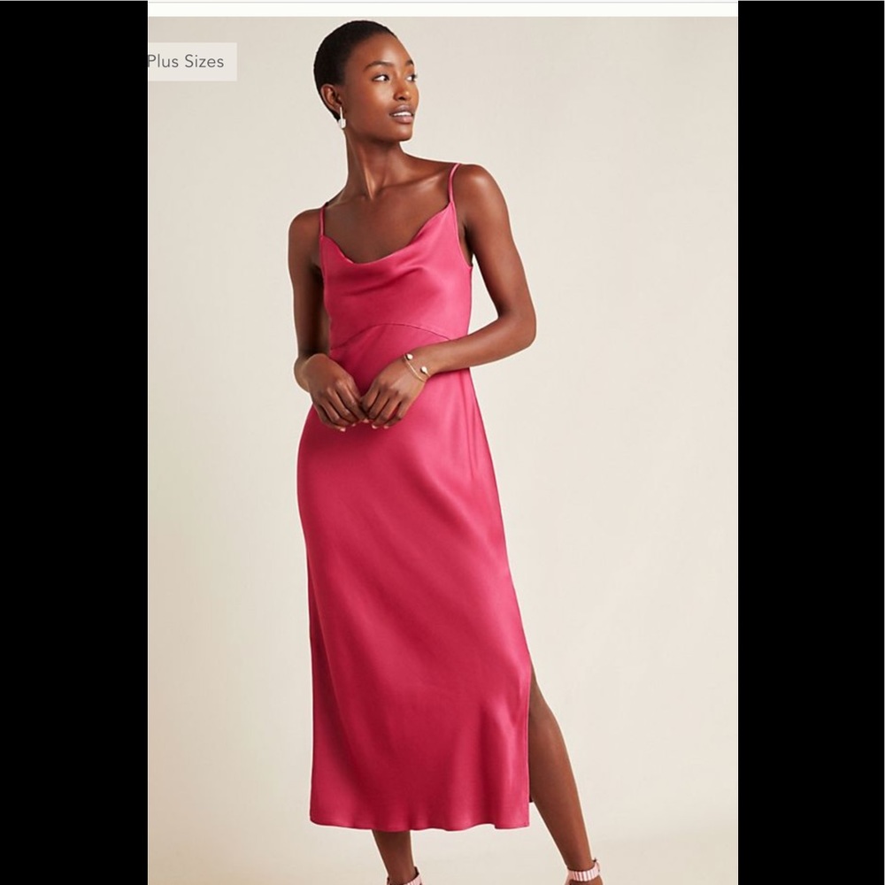 Anthropologie Bias slip dress